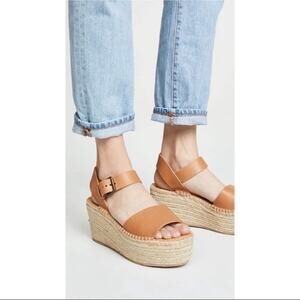 Soludos Tan Platform Espadrille Wedges